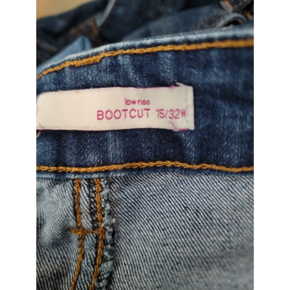Junior's "SO"  Low Rise Bootcut Jeans. Size 15 / 32 EUC - Picture 8 of 10